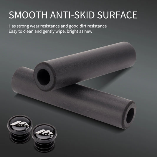 MANA MTB Silicone Bike Grips – Thickened Lightweight Shock-Absorbing Comfortable Bicycle Handlebar Grips