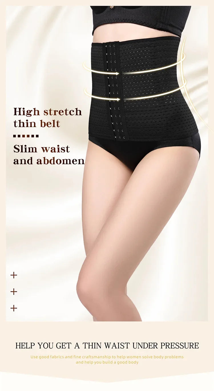 Women’s Waist Trainer & Body Shaper – Tummy Control Slimming Belt Corset, XS-6XL Abdomen Compression Fitness Shapewear