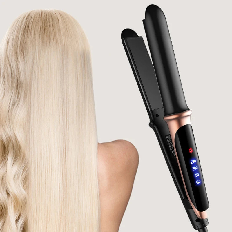 2 in 1 Flat Iron Hair Straightener – Professional Hair Iron for Straightening & Curling
