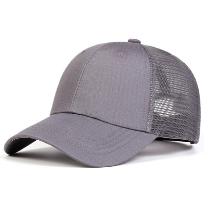 Camouflage Mesh Baseball Cap - Adjustable Outdoor Sun Hat for Men & Women