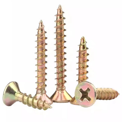 M3-M6 Zinc Phillips Countersunk Screws - Self-Tapping Drywall, Wood & Chipboard Screws