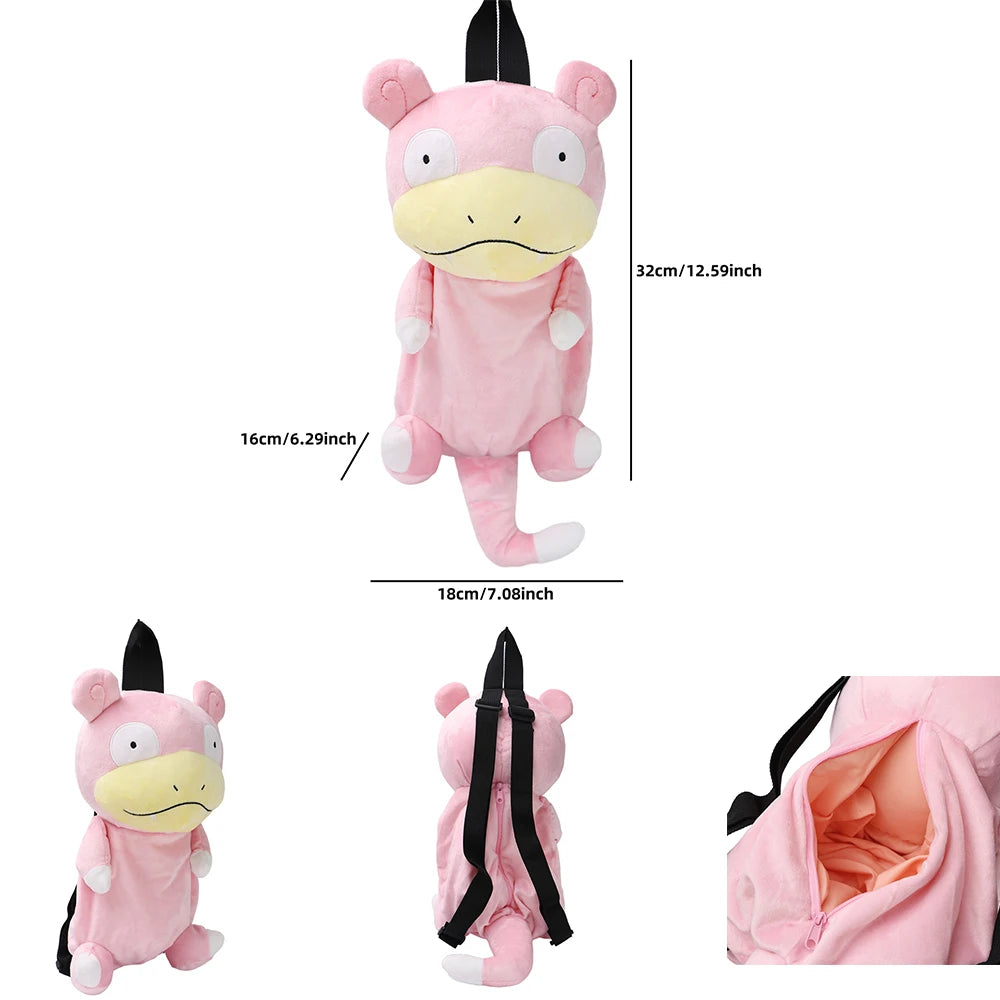 Pokemon Plush Backpack – Pikachu, Snorlax, Eevee, Mimikyu, Mew, Gengar, Charizard, Piplup & Slowking Toy Doll Gift for Kids