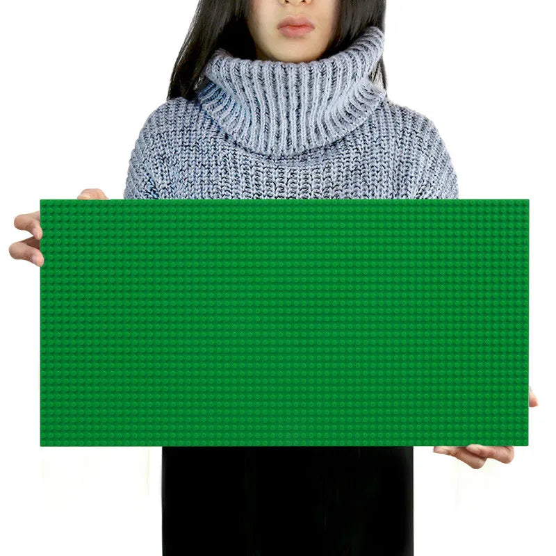32×64 Hole Building Block Base Plate - Classic DIY Assembly Board Compatible with Brand Building Blocks for Kids