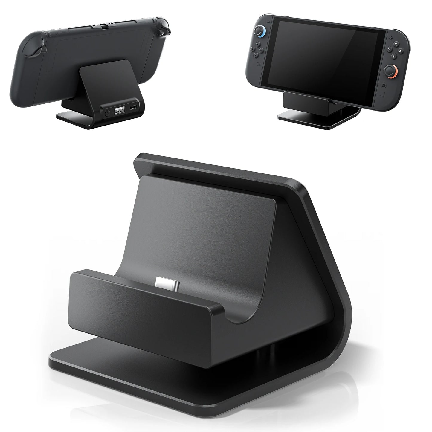 RGB Charger Dock for Nintendo Switch – Portable Charging Stand for 2 Joy-Con Controllers