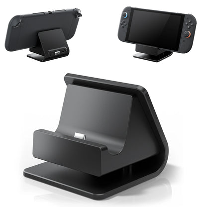 RGB Charger Dock for Nintendo Switch – Portable Charging Stand for 2 Joy-Con Controllers