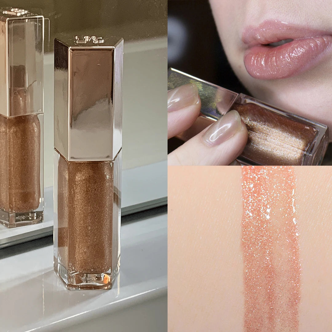 FB Gloss Bomb Cream Lip Gloss | High Shine, Glitter, Moisturizing Plumper, Long-Lasting Liquid Lipstick 9ml