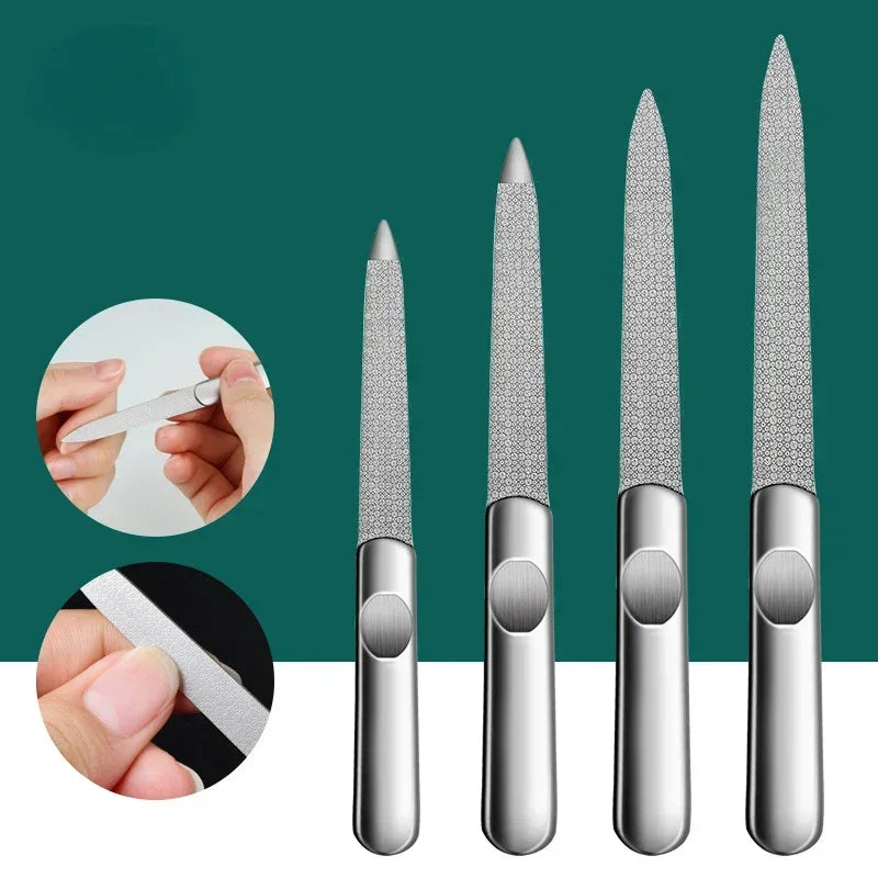 Nano Glass Nail File - Transparent Crystal Nail Polishing and Shining Tool for Smooth Nail Care
