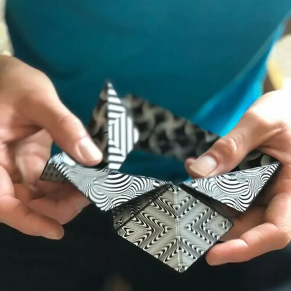 Magic Infinite Cosmic Shasibo Cube — Magnetic Fidget Puzzle Toy, Changeable Anti-Stress Flip Cubic Cube