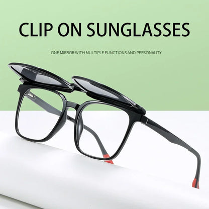 VICKY Magnetic Clip-On Myopia Glasses – Polarized Prescription Reading Sunglasses for Men & Women TJ2190