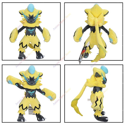 Pokémon Shiny Zeraora Plush Toy – Soft Stuffed Anime Doll, Cute Zeraora Collectible Ornament for Boys, Christmas Gift