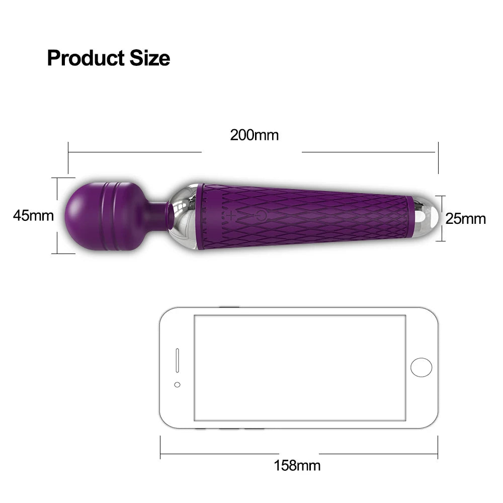 20-Speed Powerful AV Vibrator Magic-Wand - Clitoris Stimulator Sex Toy for Women - G-Spot Massager Erotic Product