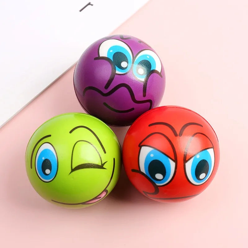 Funny Sponge Pressure Soft Ball — PU Foam Squeeze Toy for Kids, Stress Relief and Wrist Action Toy