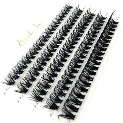 HBZGTLAD 280Pcs 3D Mink Eyelash Clusters Set – Handmade 10D 60D 80D Natural Style False Eyelashes Extension Bundle Pack