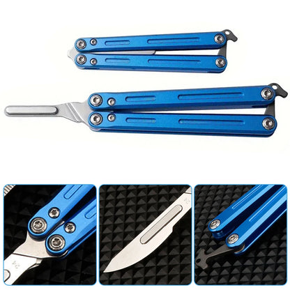 Foldable Butterfly Knife – Portable Stainless Steel Pocket Practice Knife for Outdoor Training