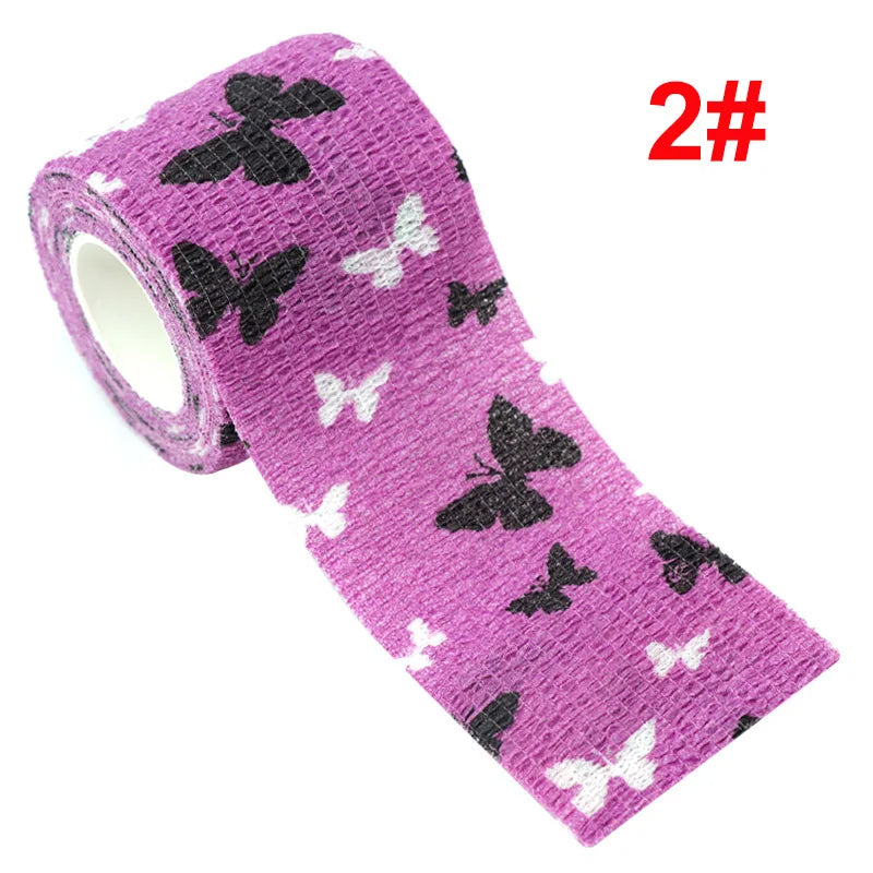 Animal Print Self Adhesive Elastic Bandage - 4.5m Sports Wrap Tape for Joints, Fingers & Pets