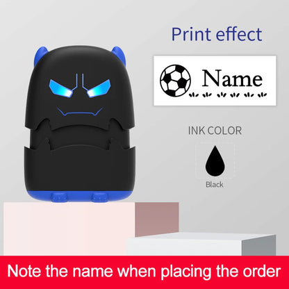 Custom Baby Name Stamp Kit - Reusable Waterproof Ink Stamp for Clothes, School Bags & Personal Items