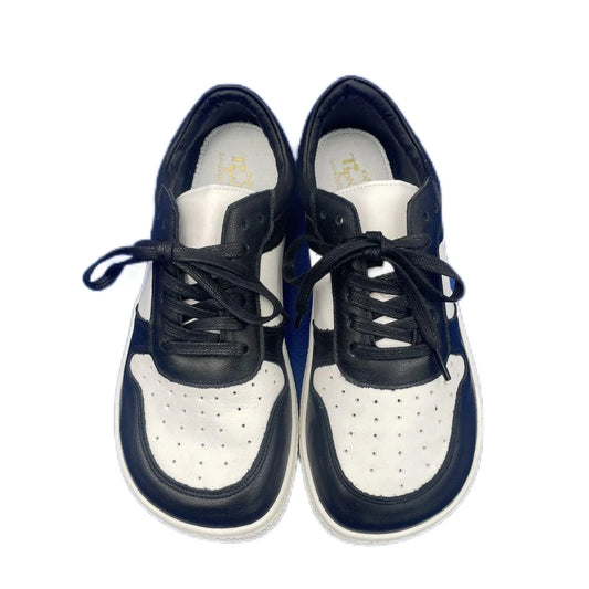 Tipsietoes 2025 Barefoot Leather Sneakers – Flat, Lightweight, Zero Drop Shoes with Wide Toe Box for Men & Women
