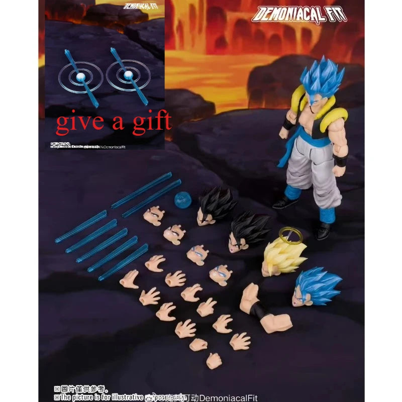 Demoniacal Fit Super Saiyan Gogeta Action Figure - Dragon Ball SHF Anime Custom Collectible Model Toy