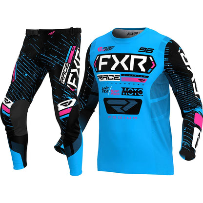NEW FXR Off-Road Motorcycle Clothing Set – MX Jersey & Pants Combo for Dirt Bike Racing & Motocross