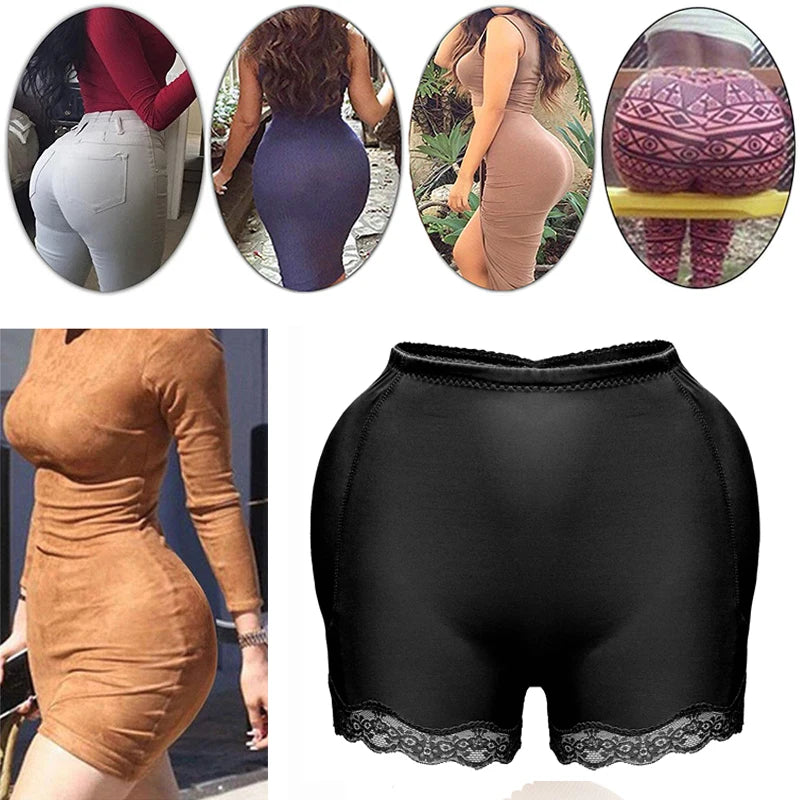 Padded Butt Lifter Shapewear: Corrective Underwear for Butt Enhancement - Body Shaper Modeling Strap Push Up Panties