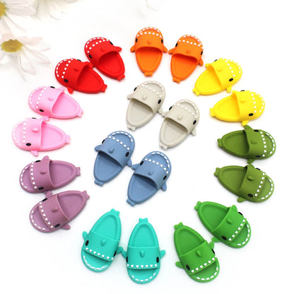 17cm Labubu Doll Shark Slippers — Fun & Stylish Casual Shoes for Dolls (Shoes Only)