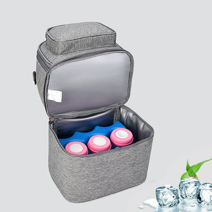Folding Large-Capacity Breast Milk Storage Backpack – Portable Crib Bed, Mommy Outing Bag with Insulation for Baby