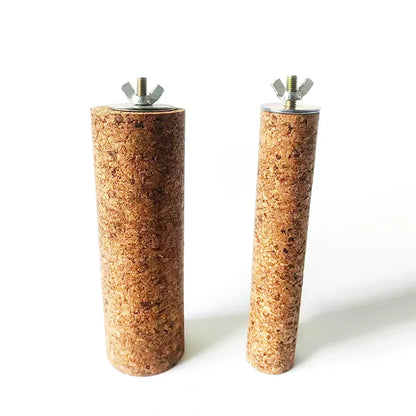 Natural Wood Bird Perch - Soft Raw Wood Branch Stand & Chew Toy for Parrots, Squirrels, Hamsters & Small Pets