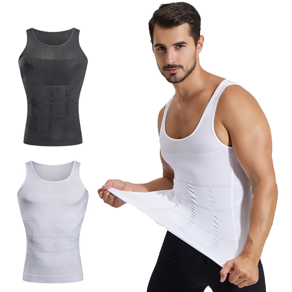 Men's Compression Sleeveless Shirt - Slim Fit Fitness Training Tank Top Running Gym Sports Vest