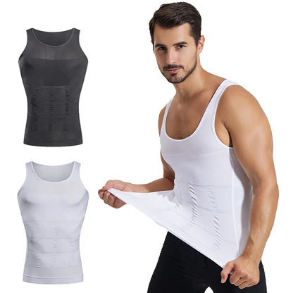 Men's Compression Sleeveless Shirt - Slim Fit Fitness Training Tank Top Running Gym Sports Vest