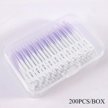 200-Piece Dental Floss Picks Set - Interdental Cleaning Tools for Daily Oral Hygiene and Dental Care