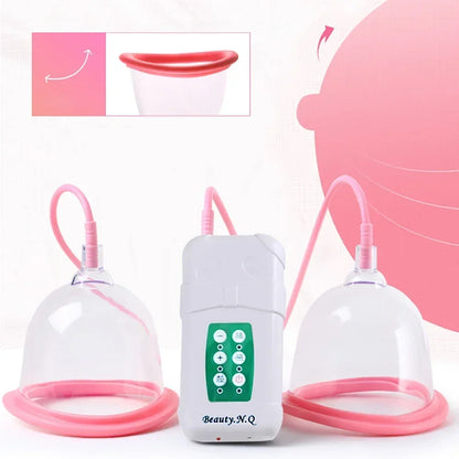 Electric Breast Enlargement Pump – Women’s Vacuum Cupping Body & Breast Massage Device with AB/CD Cups
