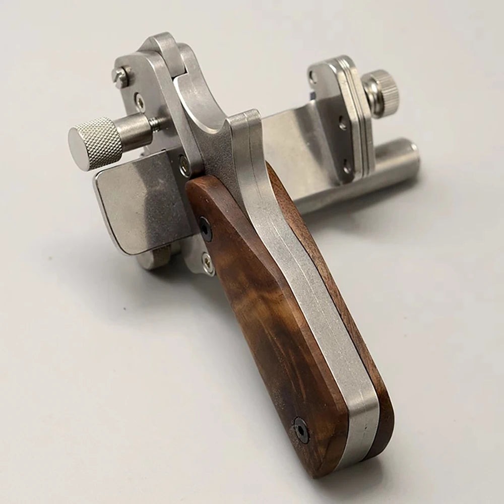 Nattools Manual Leather Strip Cutter – Adjustable 10-60mm Roller Belt Cutting Tool with Metric-Inch Double Scale for Leathercraft