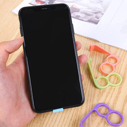 Mobile Phone Finger Ring Holder – Plastic Grip Stand for iPhone, Cellphone & Tablet Support