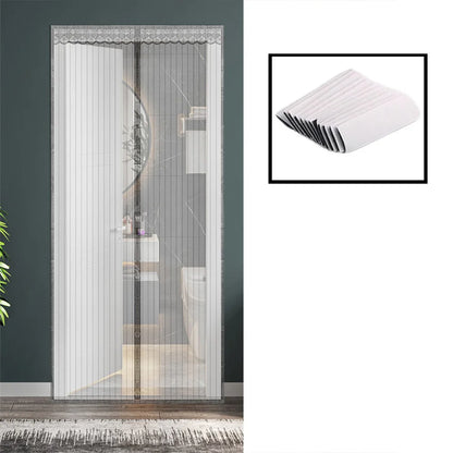 Magnetic Door Curtain Mosquito Net — Anti-Insect Fly Screen for Windows, Punch-Free Invisible Mesh