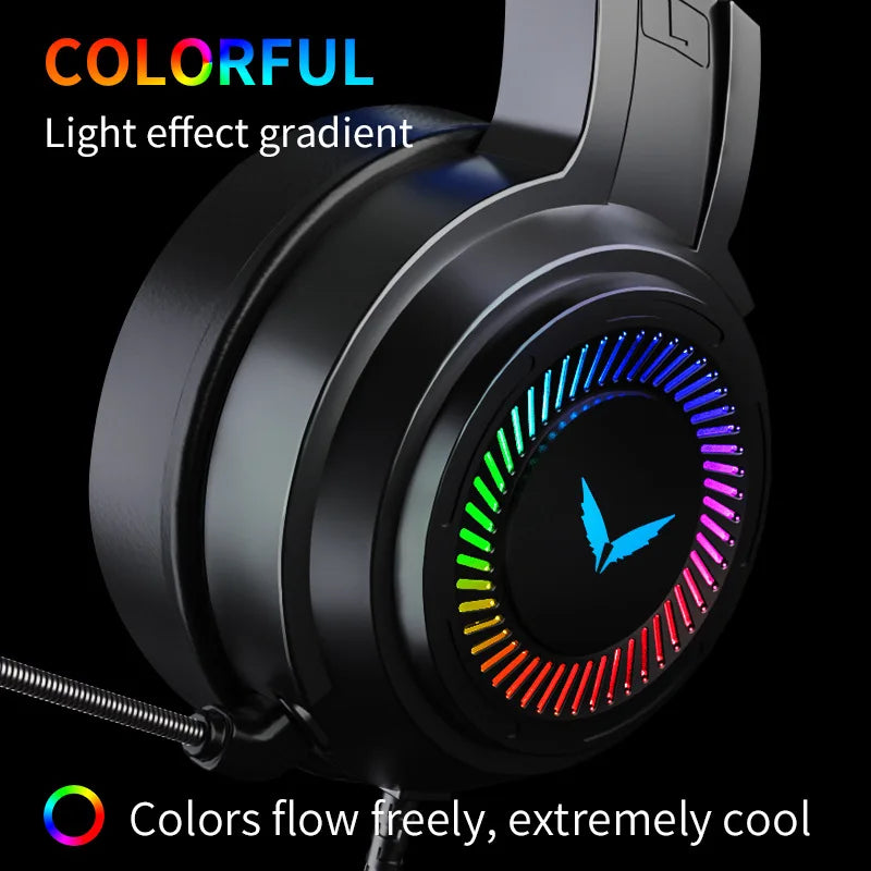 G58 Wired Gaming Headset - 7.1 Stereo, Bass Earphones with Mic, Foldable Headphone for PC & Computer Gamers