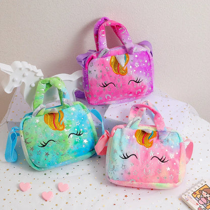 Cute Unicorn Handbag for Girls - Sweet Kids Crossbody Shoulder Bag, Small Purse & Birthday Gift