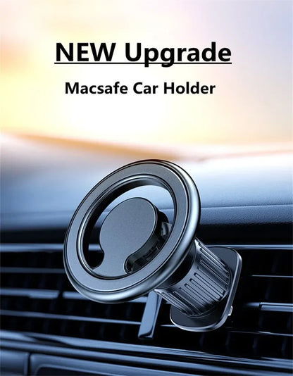 Magnetic Car Phone Holder — MagSafe-Style Universal Car Mount & GPS Mobile Bracket for iPhone 15/14/13/12, Samsung & Xiaomi