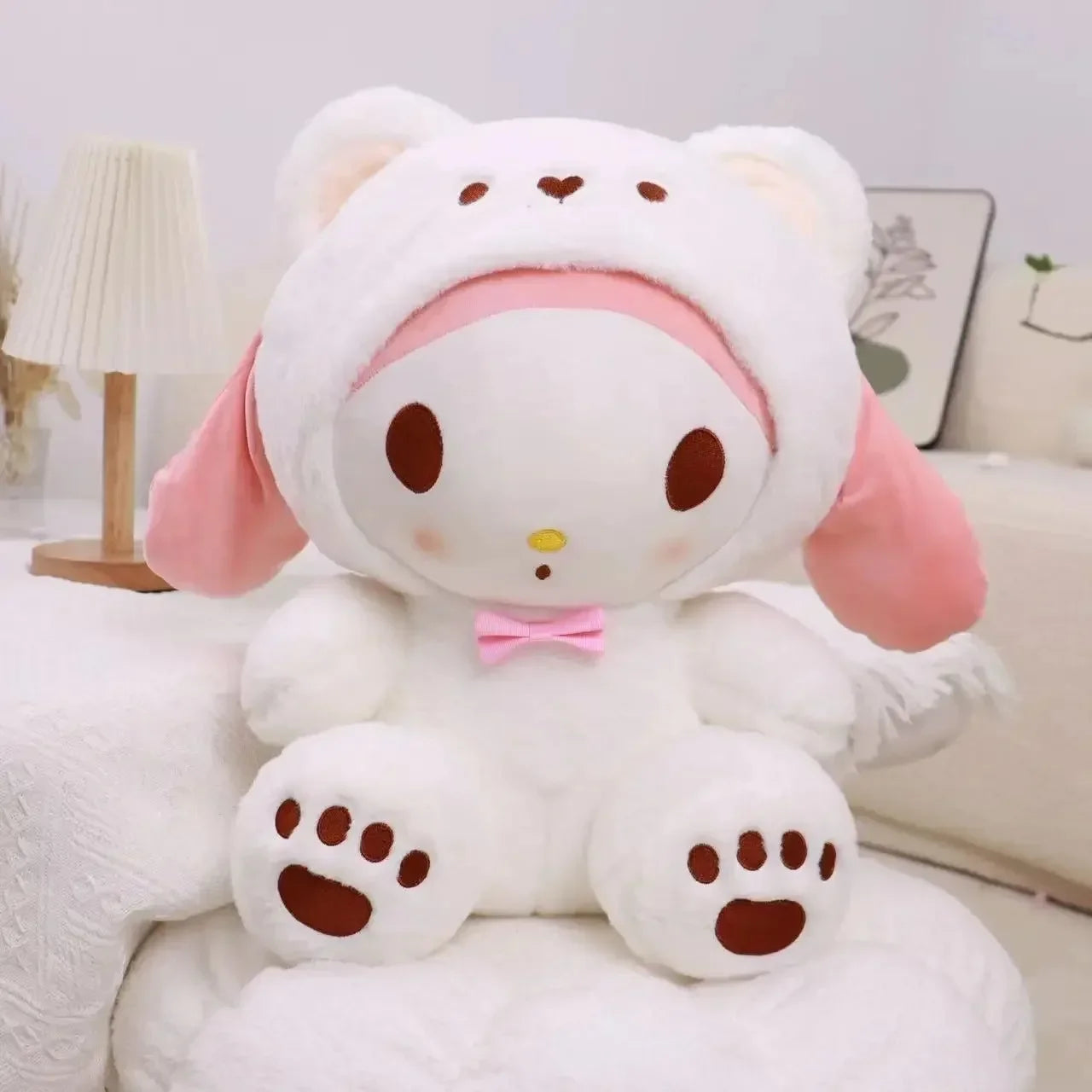 Sanrio Kuromi Plush Toy – 30cm Cinnamoroll & Melody Stuffed Doll, Soft & Comfortable, Valentine's Day & Birthday Gift