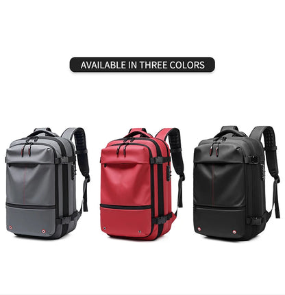 Men's Travel Backpack – Large Capacity 17-Inch Laptop Backpack, Business & Hiking Expandable School Bag