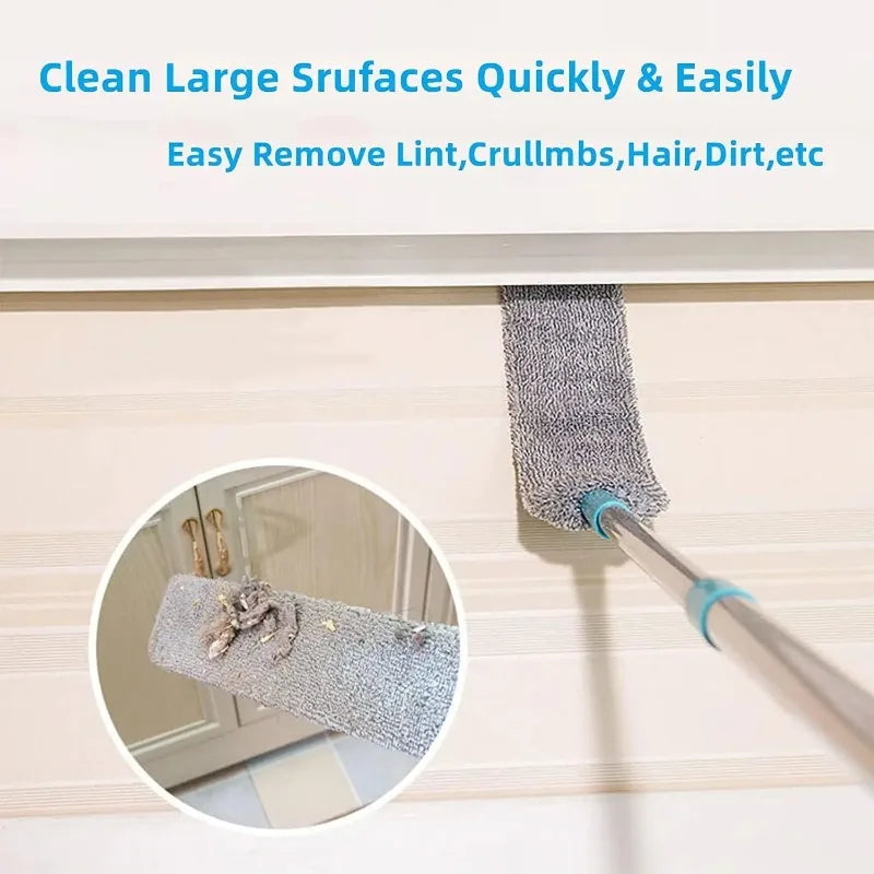 Adjustable Microfiber Long Handle Retractable Ceiling Dust Cleaner – Gap Brush Wand Mop with Extension Pole