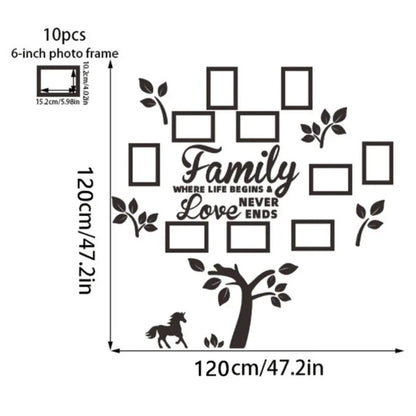 3D Acrylic Photo Wall Decor – DIY Customizable Photo Collage Kit, 100×100cm Frame for Home, Wedding & Party