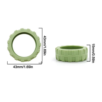 Universal Silicone Luggage Wheel Protectors – Travel Suitcase Caster Covers to Reduce Wear & Noise