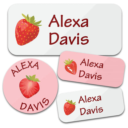 140PCS Custom Waterproof Name Stickers - Cartoon Personalized Labels for Clothes & Personal Items