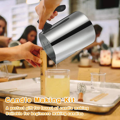 Candle Making Kit – Pouring Pot, DIY Supplies & Tools for Handmade Wax Candles, Includes Wax Melting Hot Plate