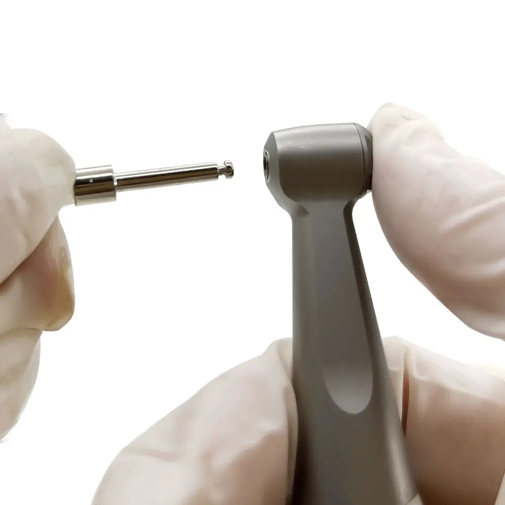 NSK FX23 Style Dental Low-Speed Handpiece Kit — Teeth Polishing Contra Angle with Air Motor, External Water Spray & 2/4H E-Type Connector