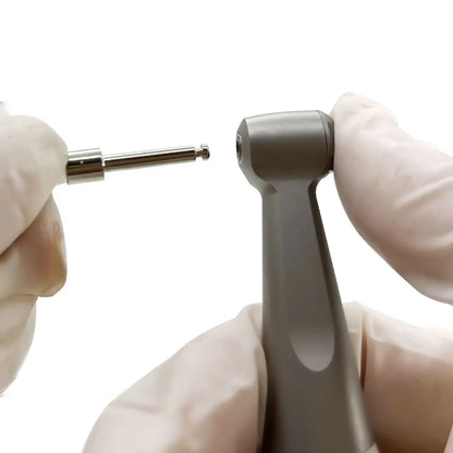 NSK FX23 Style Dental Low-Speed Handpiece Kit — Teeth Polishing Contra Angle with Air Motor, External Water Spray & 2/4H E-Type Connector