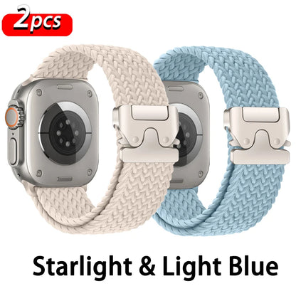 Parachute Braided Strap for Apple Watch – Compatible with 46mm, 45mm, 44mm, 41mm, Series 10/9/8, SE, Ultra 2, 49mm