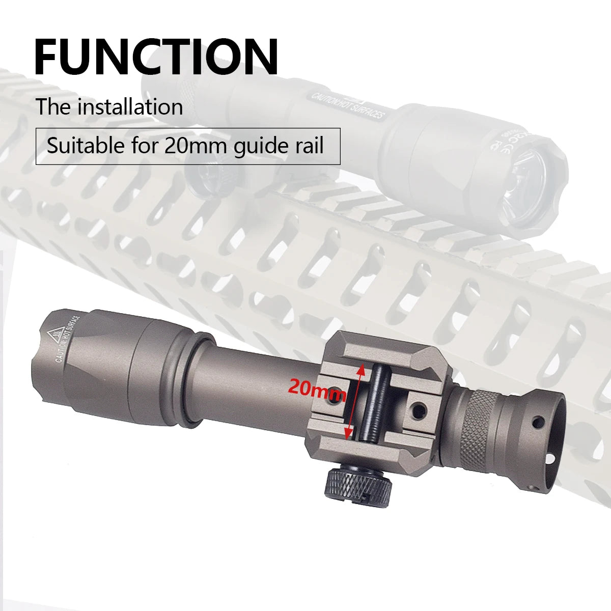 SureFire M600C/M600/M300/X300 Tactical Scout Light — Rifle Flashlight with Momentary Pressure Switch, US Warehouse