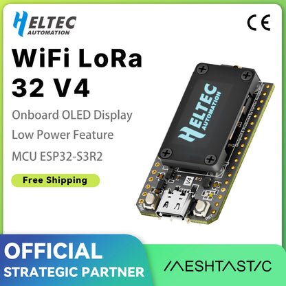 Heltec WiFi LoRa 32 V4 GNSS ESP32 Dev Board - SX1262 LoRa, WiFi, BLE, OLED & 863–928MHz