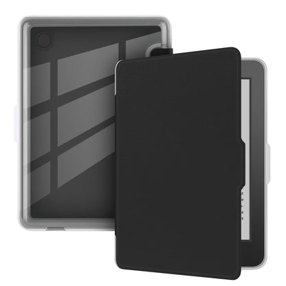 Kobo Clara 2E Case with Screen Protector — 6" Auto Sleep Leather Magnetic Cover & Transparent Acrylic Funda
